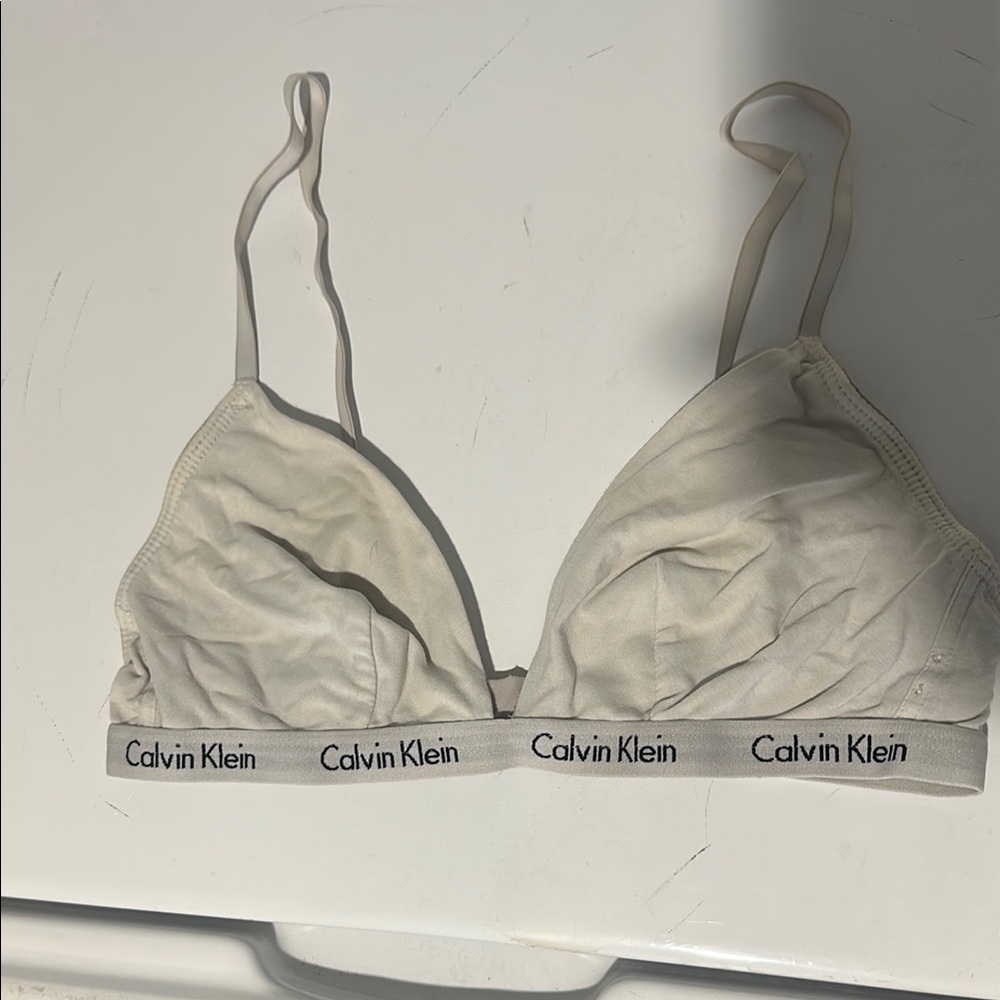 Calvin Klein Women's Cream Bralette